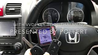 Generate and program Honda CRV 2010 with Vvdi Key Tool Presented by Pollert [upl. by Eartha]