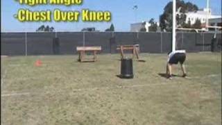 Football Drills For OLine  Pulling [upl. by Bradstreet]