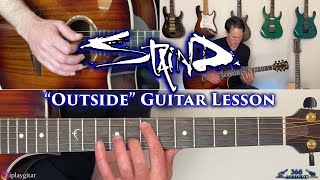 Staind  Outside Guitar Lesson [upl. by Vera]