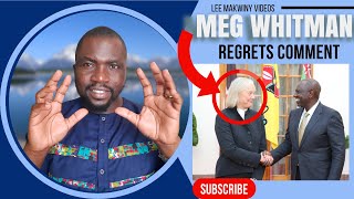 Breaking News US Meg Whitmans Startling Confession Exposes Terrifying Truth of Kenyan Elections [upl. by Ahsilem]