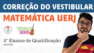 Correção UERJ 2025  2º EXAME  MATEMÁTICA [upl. by Alana]