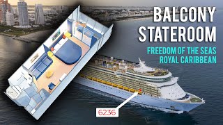 Freedom of the Seas Balcony Stateroom Tour Royal Caribbean [upl. by Terr212]