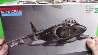 MonogramRevell 148 AV8B Harrier II in box preview [upl. by Nimrahc]