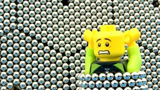 Playing with 8208 micro magnetic balls pt 7 Fun with Lego 2 [upl. by Anilam]