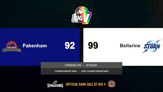 BigV Champ Men  Pakenham vs Bellarine  Round 10 [upl. by Kelcey]