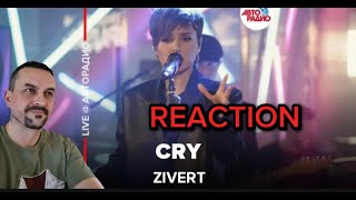 Zivert  Cry LIVE  Авторадио REACTION [upl. by Anaitsirk142]