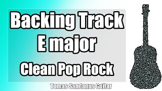 E major Backing Track  Fast Clean Pop Alternative Indie Rock Guitar Jam Backtrack  TS 19 [upl. by Giarla]