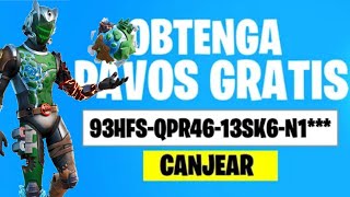 🎁¡CÓDIGOS de PAVOS GRATIS🎁 FORTNITE REGALA PAVOS GRATIS Muy Facil en la Temporada 6 [upl. by Aidul]