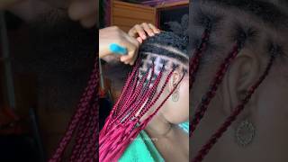 THE MOST GORGEOUS KNOTLESS BRAIDS😍braids knotlessbraids beauty hair youtubeshorts shorts [upl. by Rosenfeld]