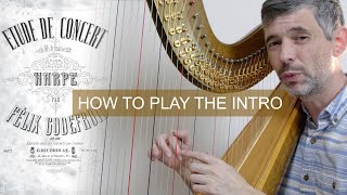 How to play the introduction to Godefroids quotEtude de Concertquot  Harp Tuesday ep 262 [upl. by Nelli833]