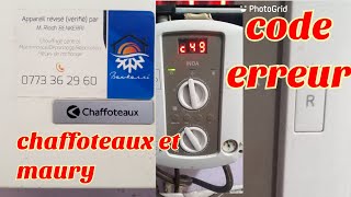 code erreur chaffoteaux et maury [upl. by Nuahc]