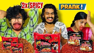 EXTREME SPICY NOODLES PRANK KOCHU🥵 [upl. by Dumm]