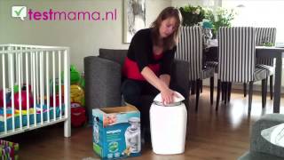 Videoreview Sangenic Hygiene Plus luieremmer Tommee Tippee  Testmamanl [upl. by Giefer]