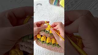 작은 가방 코바늘 뜨개질 방법 how to crochet a small bag 小さなバッグのかぎ針編み crochet uncinetto knitting 뜨개질shorts [upl. by Lyle]