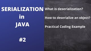 Serialization and Deserialization in java  What is the serialization in Java [upl. by Efeek]