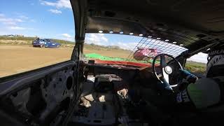 banger racing mullacott cross in car cam troy hooper 31521 rookies day 2 [upl. by Bourgeois556]