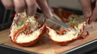 How To  prepare a cooked lobster [upl. by Hallock]