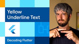 Yellow underline text  Decoding Flutter [upl. by Rogerg]