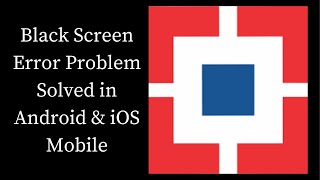 How To Fix HDB on the Go Black Screen Error Problem Solved in Android amp iOS PhonesMobiles [upl. by Anhpad]