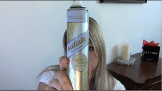 Batiste Light and Blonde Dry Shampoo Review and Tutorial [upl. by Zins]