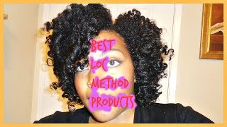 The Best LOC method products Moisturizing Dry Natural Hair [upl. by Inimak]