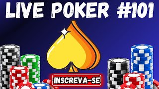 LIVE POKER 101  POKER AO VIVO  NO POKERSTARS GGPOKER PARTY POKER E KKPOKER [upl. by Dinnage]