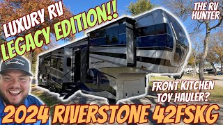 2024 Riverstone Legacy 42FSKG  Luxury Front Kitchen RV  Toy Hauler [upl. by Fortunia877]