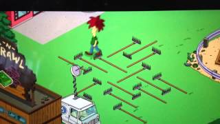 Simpsons Tapped Out Sideshow Bob steps on rakes like in Episode Cape Fear Funny Bob Terwilliger [upl. by Ecnerret]