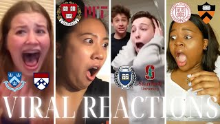 Most VIRAL IVY LEAGUE Acceptance Reactions  Harvard Yale MIT Stanford Princeton eMOTIONAL [upl. by Einad]