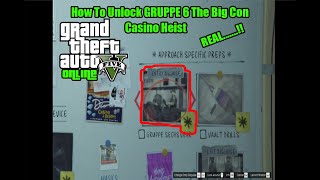 Extra Gta 5 online  How to Unlock Gruppe Sechs6 prep for the Casino Heist on Big Con Approach [upl. by Mclaughlin683]