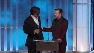 Ricky Gervais conduce i Golden Globe 2012  Apertura sub ita [upl. by Nilyarg]