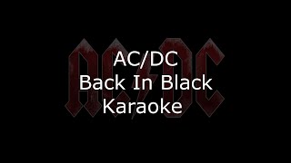 ACDC  Back In Black  Karaoke Version amp Lyrics [upl. by Ahselaf]