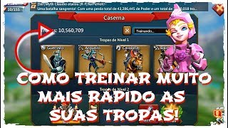 COMO TREINAR TROPAS MUITO MAIS RÁPIDO Lords Mobile [upl. by Buchalter]