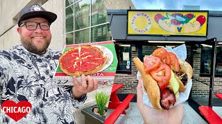 Chicago 2024  BEST Chicago Pizza amp The Wieners Circle  Chicago Food Tour  What To Do in Chicago [upl. by Laerdna]