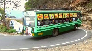 Kolli Hills  Govt Bus Turning 4 Hairpin Bend Full View Kollimalai Hills Namakkal [upl. by Leontina757]