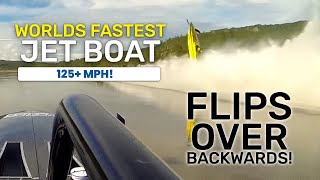 Worlds Fastest Riverboat Flips Over Backwards [upl. by Deehsar]