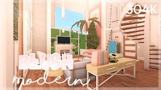 Blush Modern Mansion ll Roblox Bloxburg Speedbuild [upl. by Waylan]