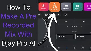 How To make A Pre Recorded Mix With Djay Pro AI [upl. by Eeima142]