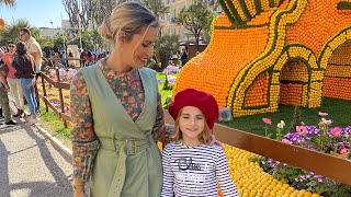 FAMILY DAY OUT 💛 MENTON LEMON CITRON FESTIVAL 2022 🍋 [upl. by Enal]