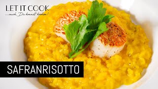 Safran Risotto mit gebratenen Jakobsmuscheln [upl. by Perle]