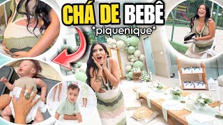 MEU CHÁ DE BEBÊ ME SURPREENDI MUITOO 👶🏻🍼😱 [upl. by Vanthe]