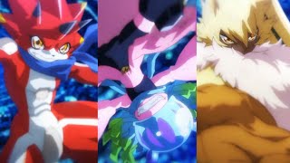 Digimon Ghost Game  Triple Super Evolution Fanmade [upl. by Hasila]