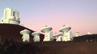 Radio Telescope Submillimeter Array SMA on Mauna Kea Observatory [upl. by Allesiram206]