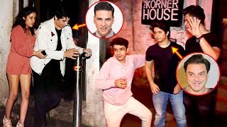 Akshay Kumar Son Aarav CAUGHT Drunk With Sohail Khan Son amp Remo DSouzas Son In Public [upl. by Muraida]