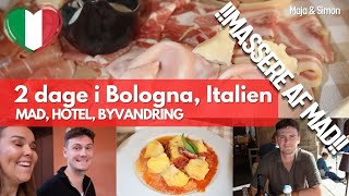 2 DAGE I BOLOGNA Italien  Massere af lækkert mad 🍝🇮🇹🍕 [upl. by Einiffit350]