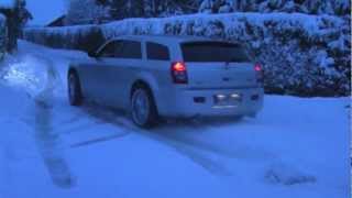 300C HEMI AWD Burnout on the snow [upl. by Aruat]