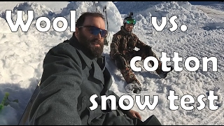 OldSchool Wool Serge vs Polycotton Uniform Snow Test [upl. by Hillier]