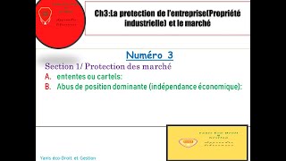 protection du marché  ententes ou cartels et abus de position dominante ou abus de dépendance éco [upl. by Assilak]