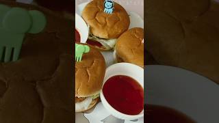 Howtomakechicken burger 🍔one monthfreezerecipe shortsvideo [upl. by Brunn]