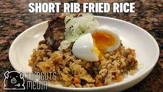 SUPER EASY FRIED RICE RECIPE Short Rib Fried Rice Tomguts Media [upl. by Natsirhc]